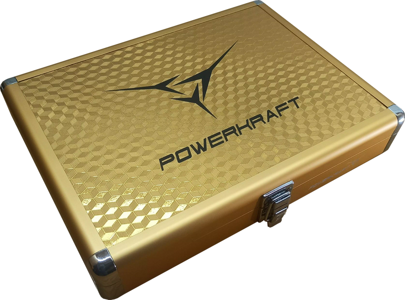 Powerkraft Table Tennis Aluminium Racket Case – Gold