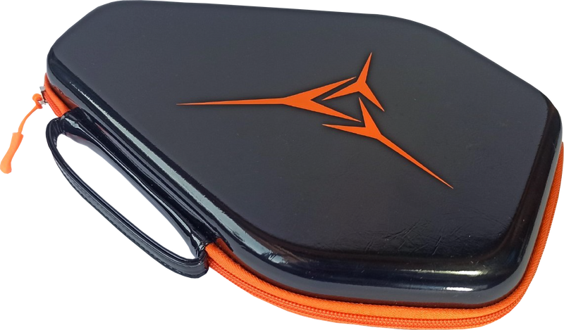 Powerkraft Table Tennis PU Racket Case – Black Orange