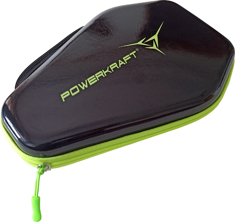 Powerkraft Table Tennis PU Racket Case – Black Green